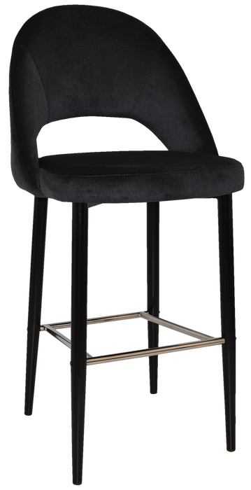 Stool Chevron 750 Metal Black - Regis Charcoal