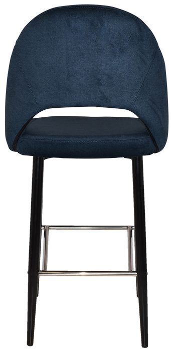 Stool Chevron 750 Metal Black - Regis Navy