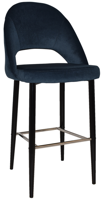 Stool Chevron 750 Metal Black - Regis Navy