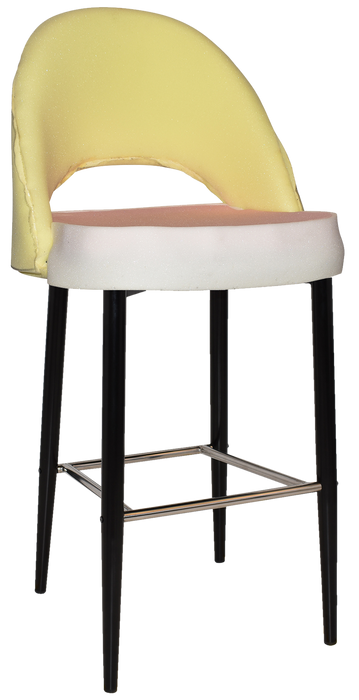 Stool Chevron 750 Metal Black - Unupholstered