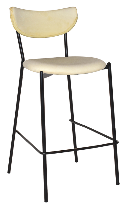 Stool Marco Black - Unupholstered (Back & Seat)