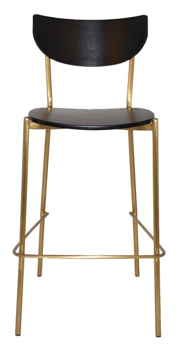 Stool Marco Brass - Black