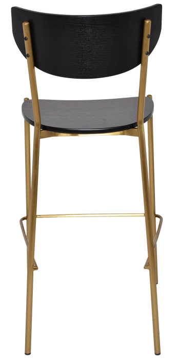 Stool Marco Brass - Black