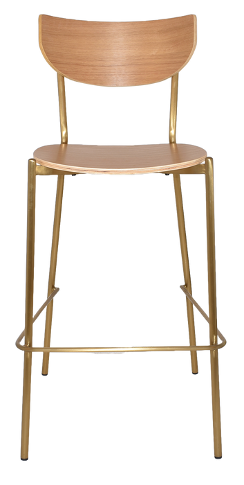 Stool Marco Brass - Natural