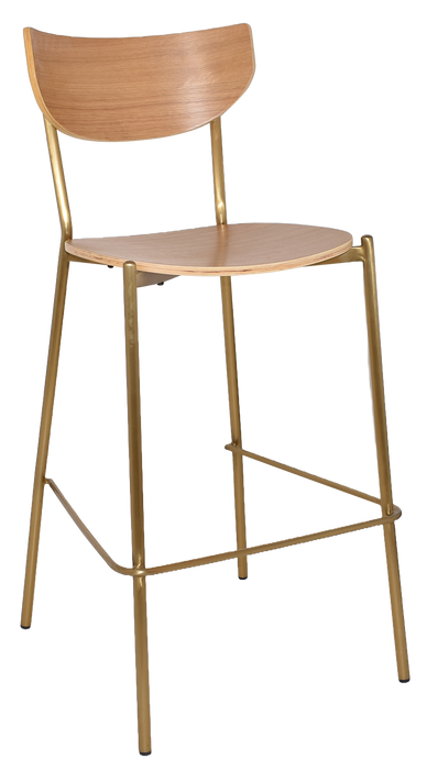 Stool Marco Brass - Natural