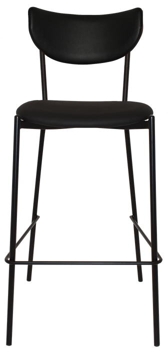 Stool Marco Black - Vinyl Black (Back & Seat)