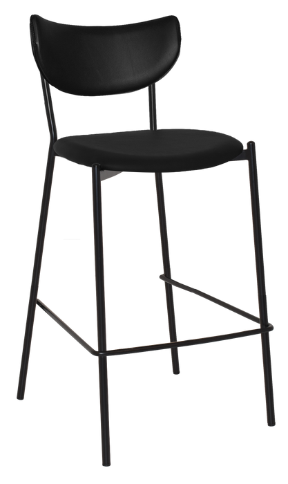 Stool Marco Black - Vinyl Black (Back & Seat)