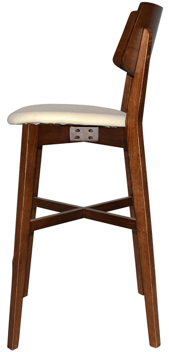 Stool Phoenix Light Walnut - Unupholstered