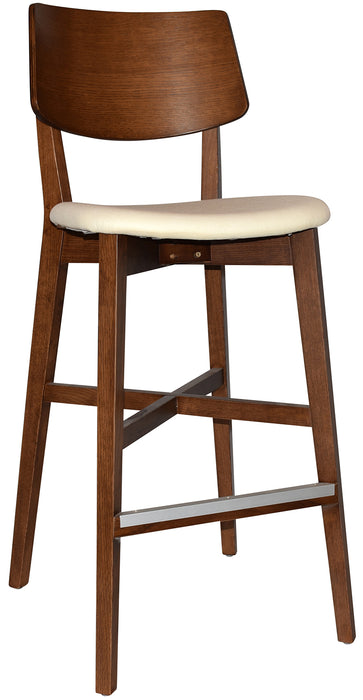 Stool Phoenix Light Walnut - Unupholstered