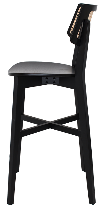 Stool Phoenix Rattan Black - No Pad