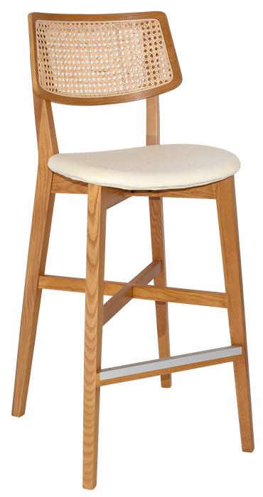 Stool Phoenix Rattan Light Oak - Unupholstered