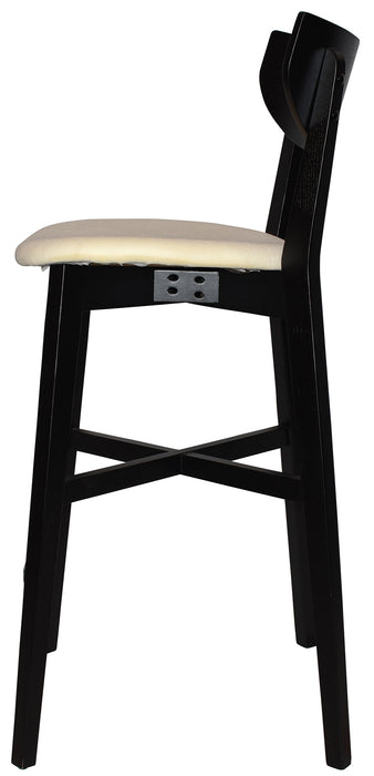 Stool Rialto Black - Unupholstered