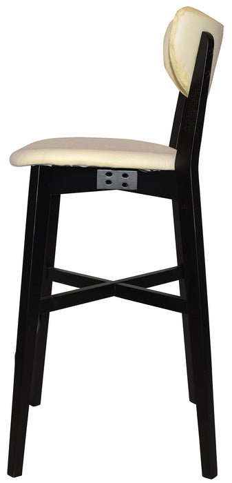 Stool Rialto Black - Unupholstered (Back & Seat)