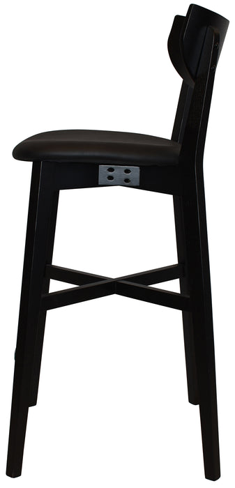 Stool Rialto Black - Vinyl Black