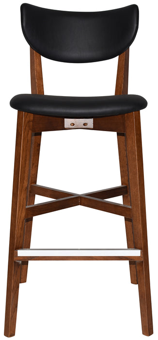 Stool Rialto Uph 2 Light Walnut