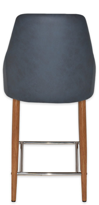 Stool Stockholm Side 650 Metal Light Oak