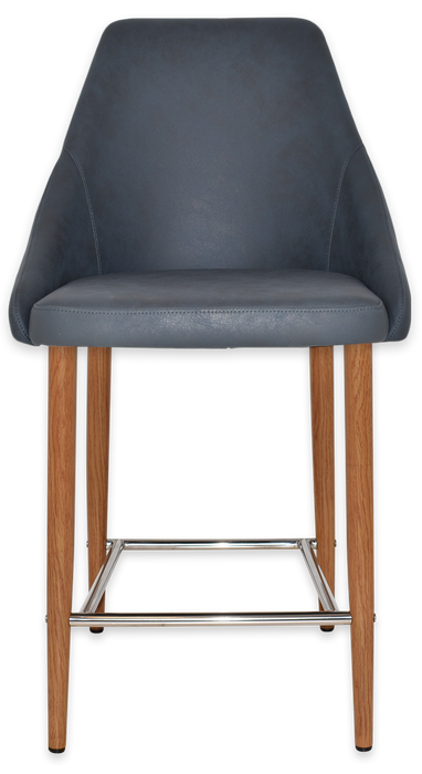 Stool Stockholm Side 650 Metal Light Oak