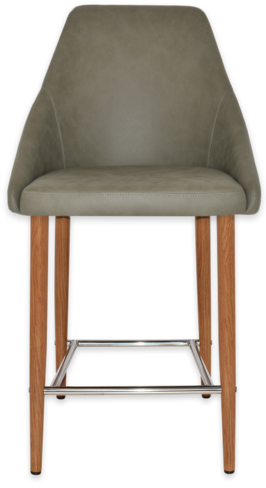 Stool Stockholm Side 650 Metal Light Oak