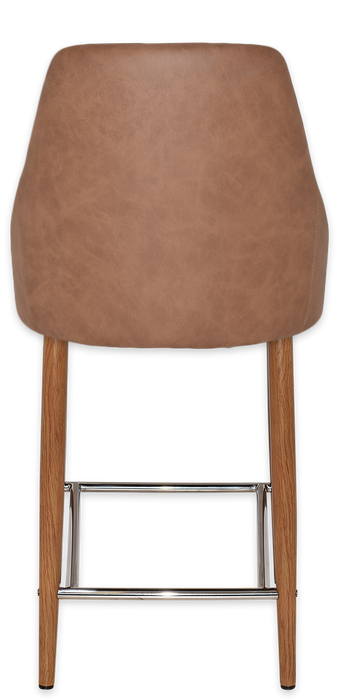 Stool Stockholm Side 650 Metal Light Oak