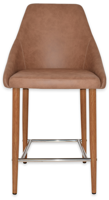 Stool Stockholm Side 650 Metal Light Oak