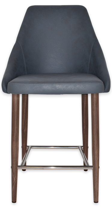 Stool Stockholm Side 650 Metal Light Walnut