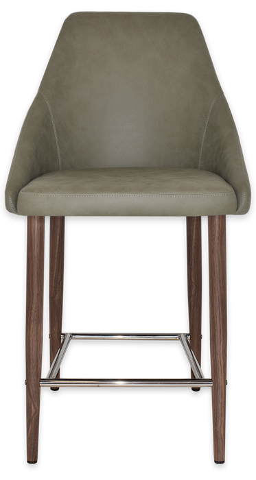 Stool Stockholm Side 650 Metal Light Walnut