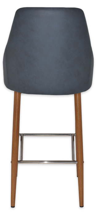 Stool Stockholm Side 750 Metal Light Oak