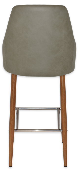 Stool Stockholm Side 750 Metal Light Oak