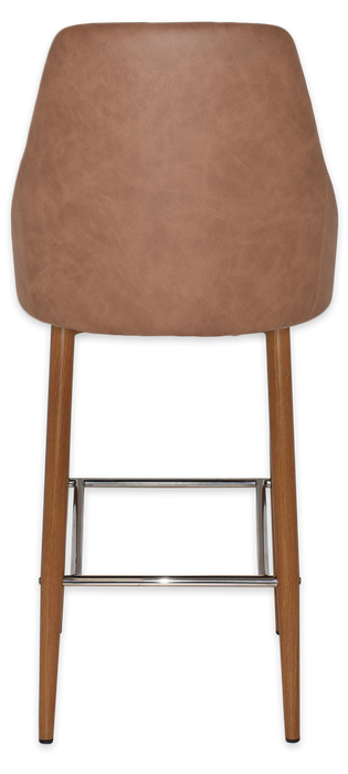 Stool Stockholm Side 750 Metal Light Oak