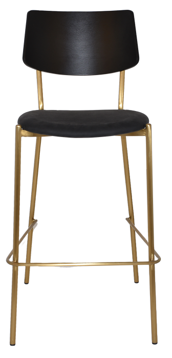 Stool Texas Brass - Black - Vinyl Black