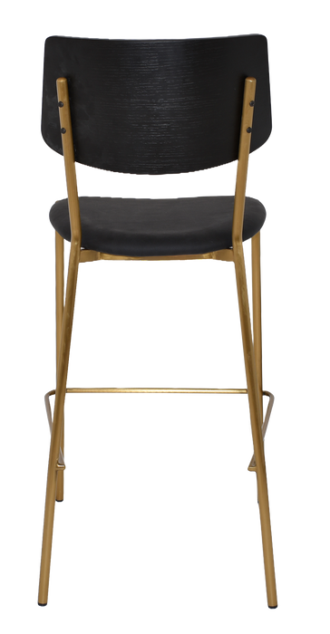 Stool Texas Brass - Black - Vinyl Black