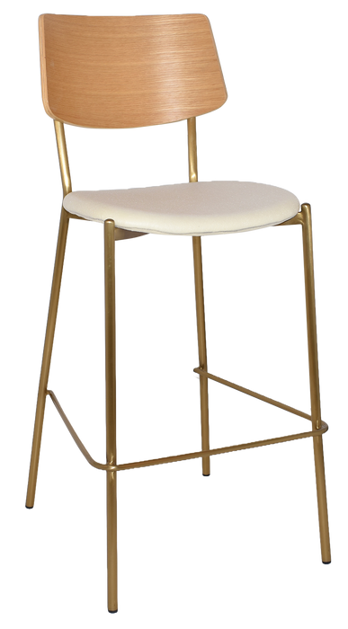 Stool Texas Brass - Natural - Unupholstered