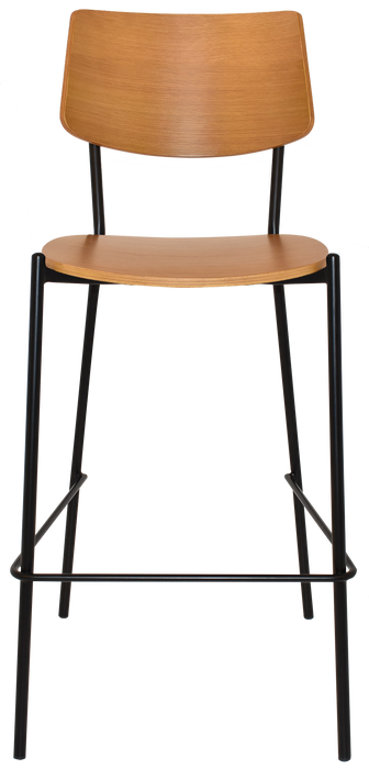 Stool Texas Black - Light Oak