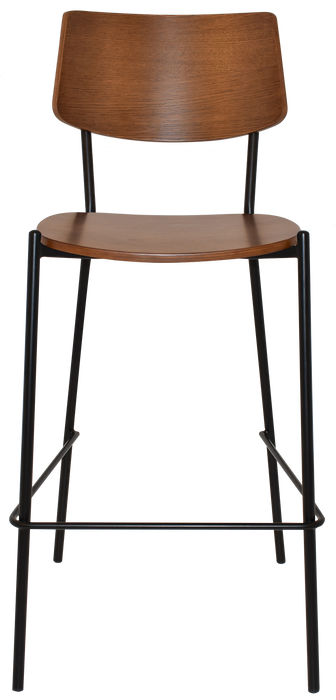 Stool Texas Black - Light Walnut