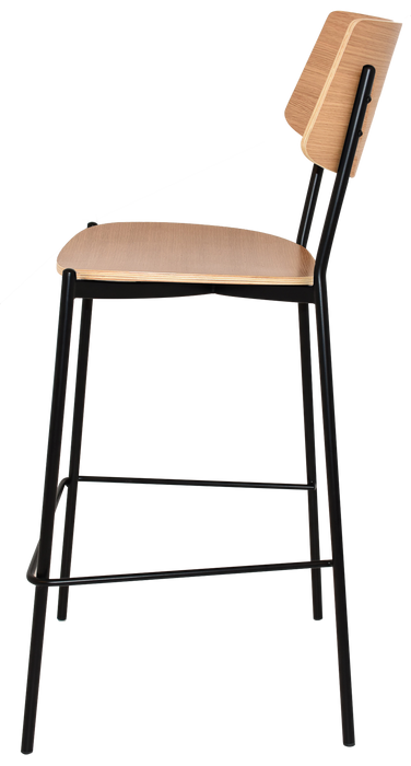 Stool Texas Black - Natural