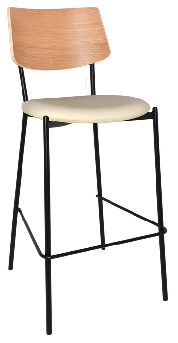 Stool Texas Black - Natural - Unupholstered