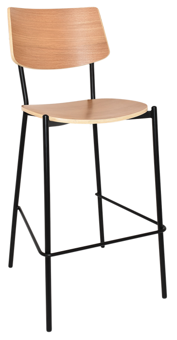 Stool Texas Black - Natural