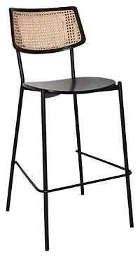 Stool Texas Black - Rattan Black