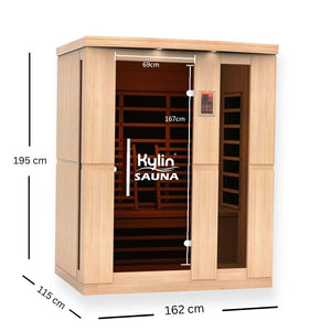 Kylin Superior Carbon Far Infrared Sauna Room 3 person - KY-033LW