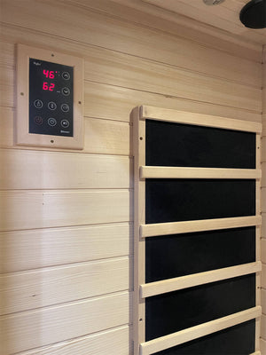 Kylin Modern Carbon Far Portable Sauna Room 1 person - KY-1O6 Oak Color
