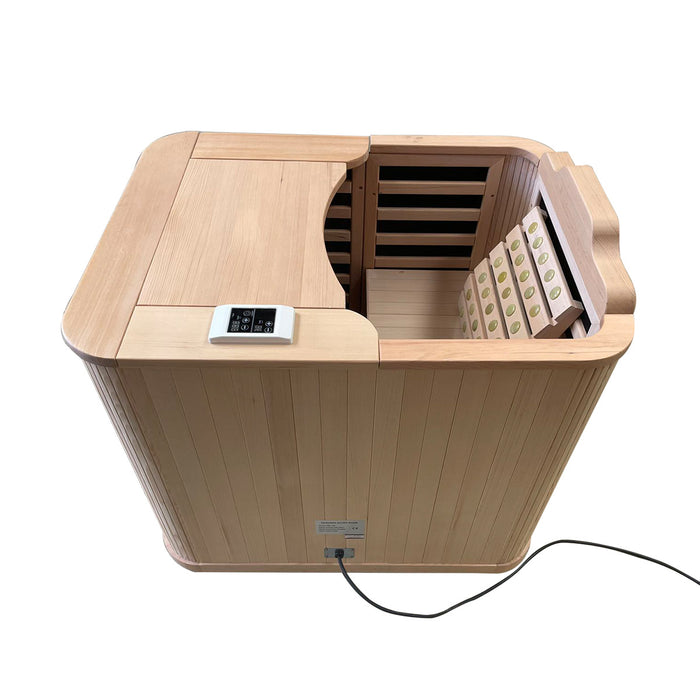 Kylin Space Saving Half Body Infrared Sauna Cabin 1 Person KY-1M4