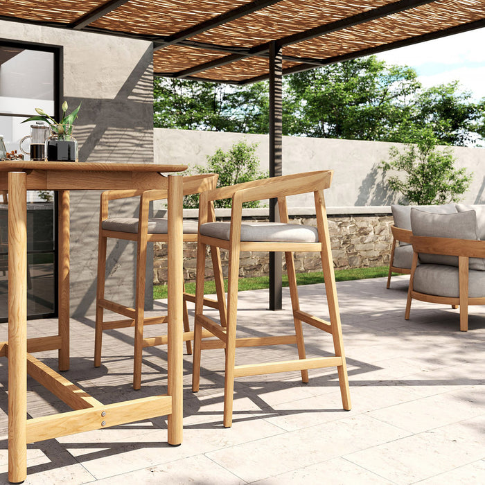 Kingscliff Bar Stool - Natural Cast Natural 78cm