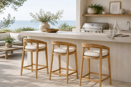 Kingscliff Counter Stool - Natural Cast Natural 65cm