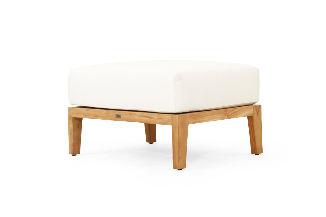 Kingscliff Outdoor Ottoman - Cast Natural