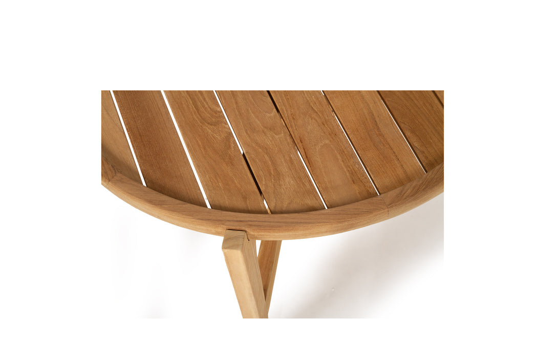 Cabarita Outdoor Round Coffee Table - Natural - 80cm