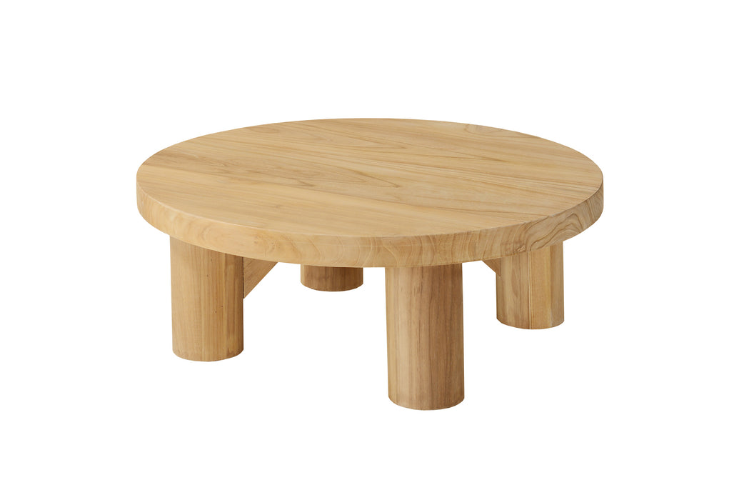 Koa Round Coffee Table - Natural 80cm