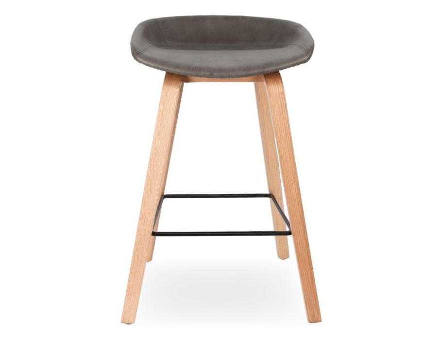 Kobe Stool - Natural - Vintage Grey Seat