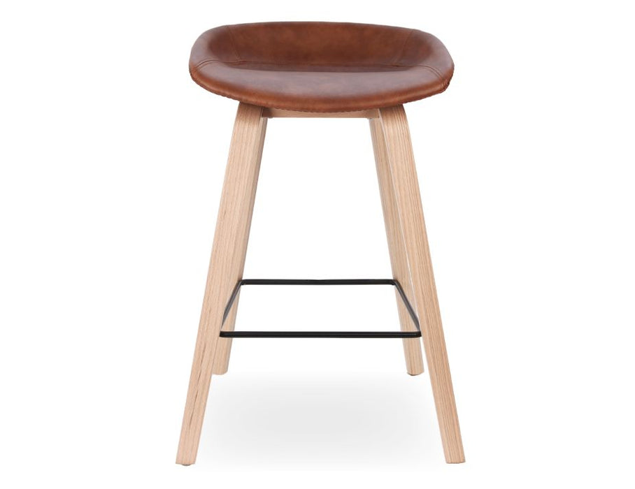 Kobe Stool - Natural - Vintage Tan Seat