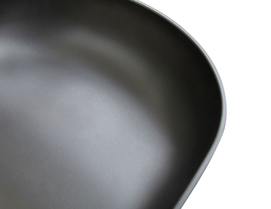 Kobe Stool - Black Metal Legs - Black Seat