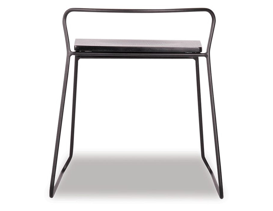 Krafter Low Stool - Black - Black Timber